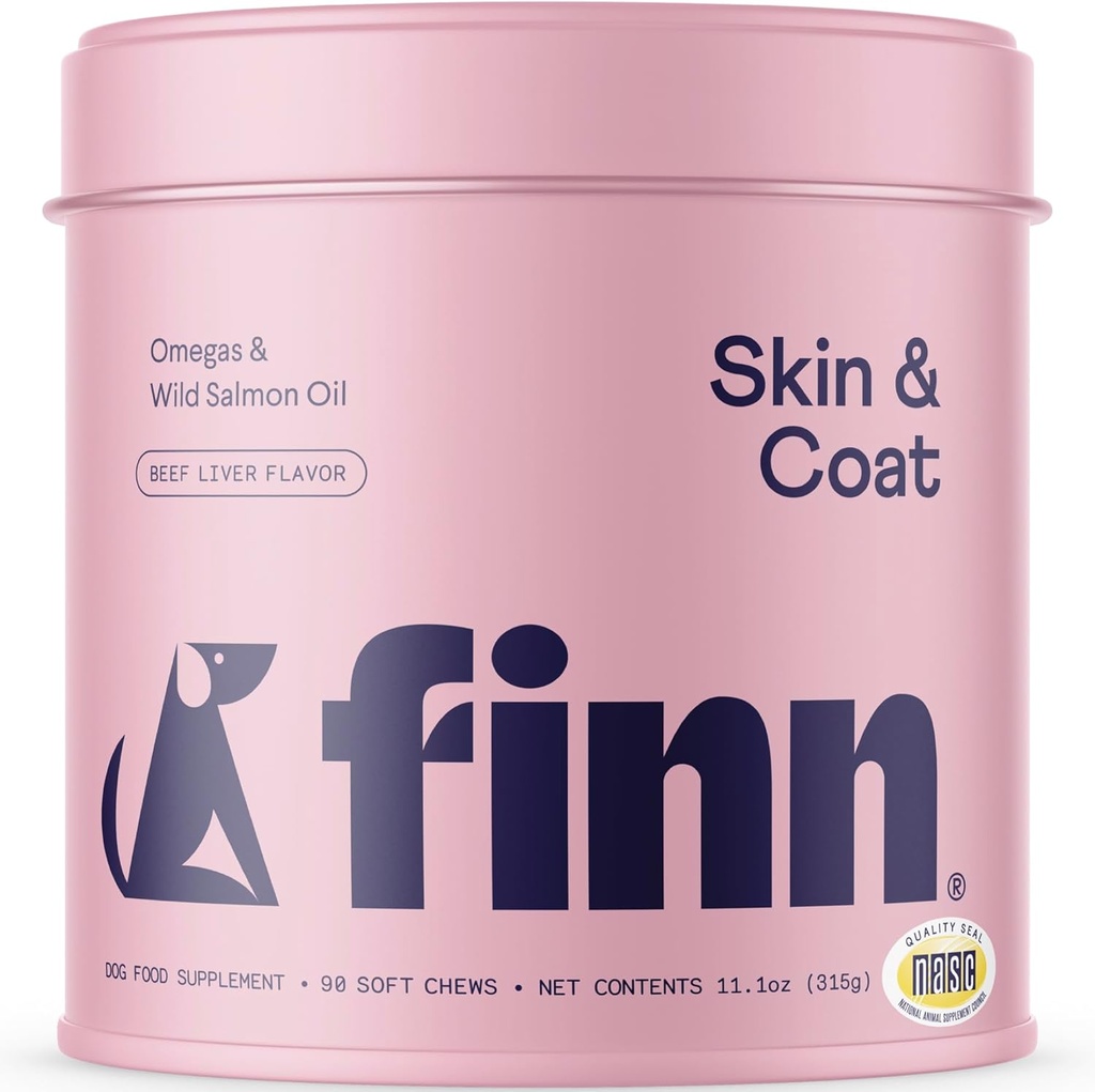 Finn Skin & Coat Salmon Oil Supplement for Dogs 