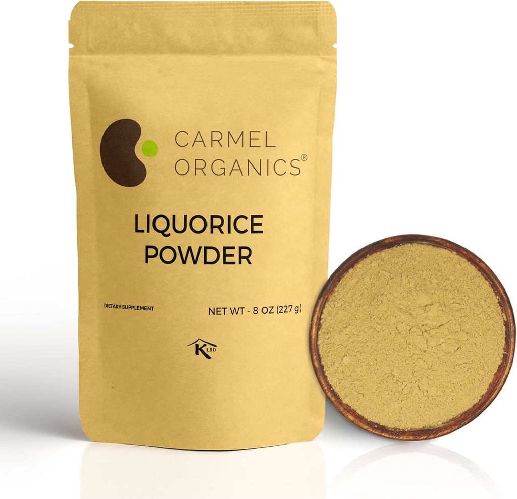 CARMEL ORGANICS Licorice Root Powder - 8 Ounce 
