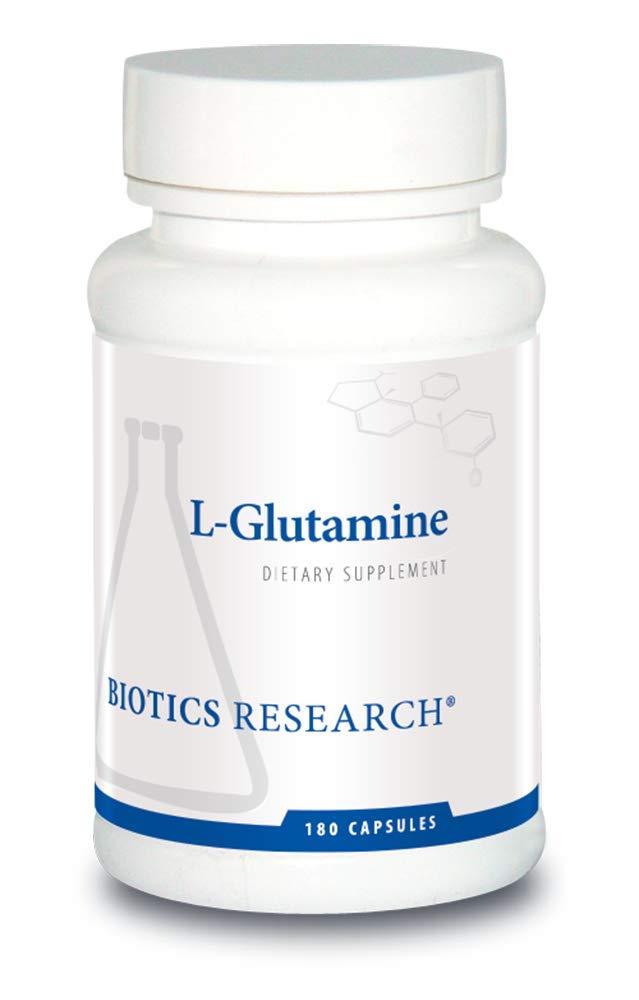 Biotika Výskum L glutamín, Gastrointestinálne zdravie, Gut Lining Podpora, Optimálna svalová podpora, Lean Muscle, Antioxidačná aktivita, Free Form Amino Acid. 180 kapsúl