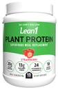 Lean1 Plant Based Protein Powder, Jedlo Replacement, Jahodová chuť, 15 porcie