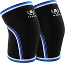 Mava Sports Kolená rukávy Vzpieranie Muži & Ženy, 7mm Neoprene Kolená rukávy pre ženy a mužov, Ideálne pre Cross Training WOD, Squats, Powerlifting