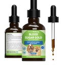 Pet Wellbeing Blood Sugar Gold Dogs - Holistic Blood Sugar Support, Pancreas & Liquid Health, Gymnema, Fenugreek & Devil