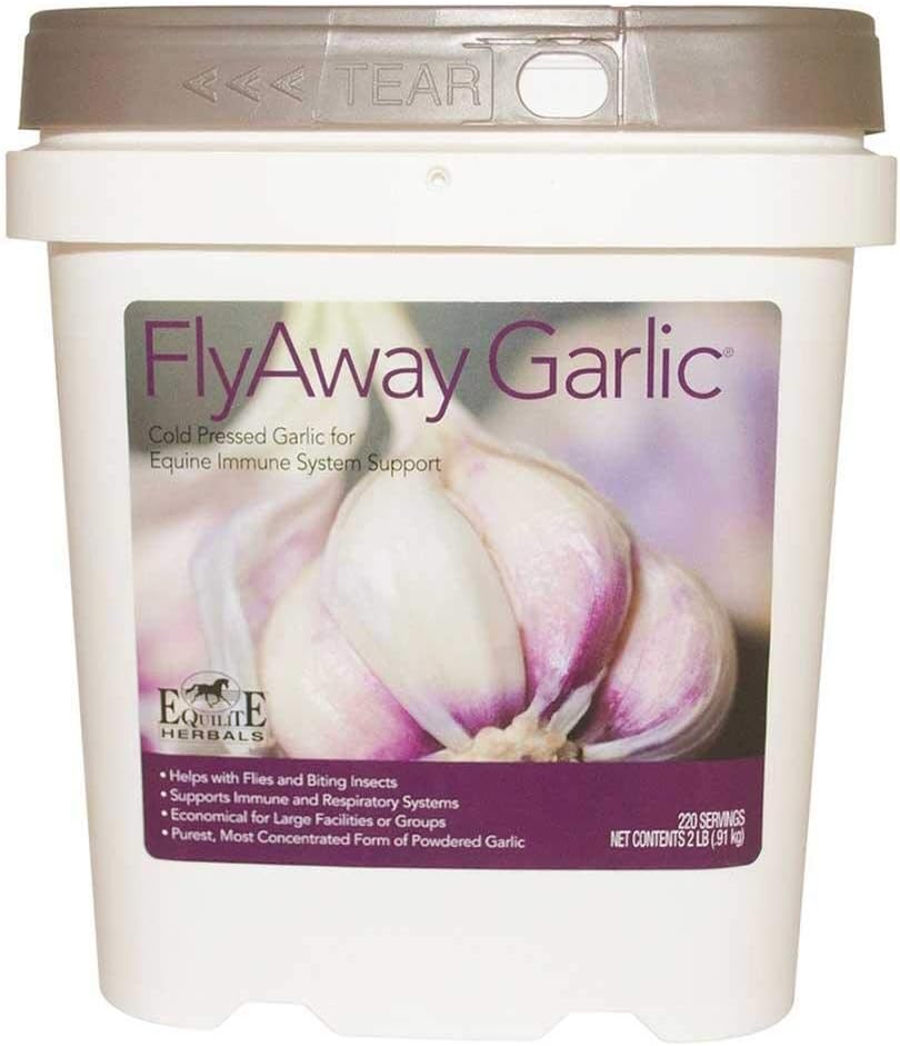 Cesnak FlyAway. 100% pretlačený cesnak prášok podporuje zdravé imunitné, respiračné a tráviace systémy. Prírodný repelent. Koncentrovaný vzorec. (2 Lbs).