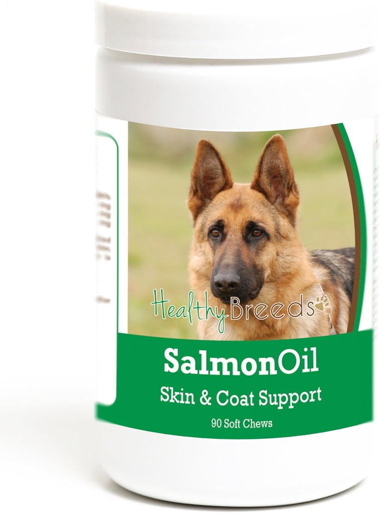 Zdravé plemená Nemecký ovčiak Salmon Oil Soft Chews 90 Počet
