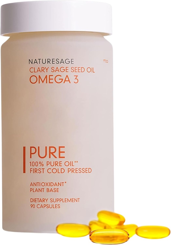 Vegan Omega 3 Capsule Supplement, Plant-Based Omega 3 Fish Oil Alternative, 90 Kapsule 