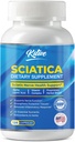 Ischias Nerve Relief Supplement, Advanced Support Formula pre Nerve Health, Alpha Lipoic Acid, Vitamín Complex, 120 Kapsule, Made in USA