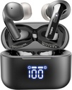 TOZO T20 Bezdrôtové slúchadlá Bluetooth slúchadlá 48,5 Hrs Playtime s LED digitálnym displejom, IPX8 vodotesné, Dual Mic Call Noise Zrušiť 10mm Broad Range Reproduktory s bezdrôtovým nabíjacím puzdrom