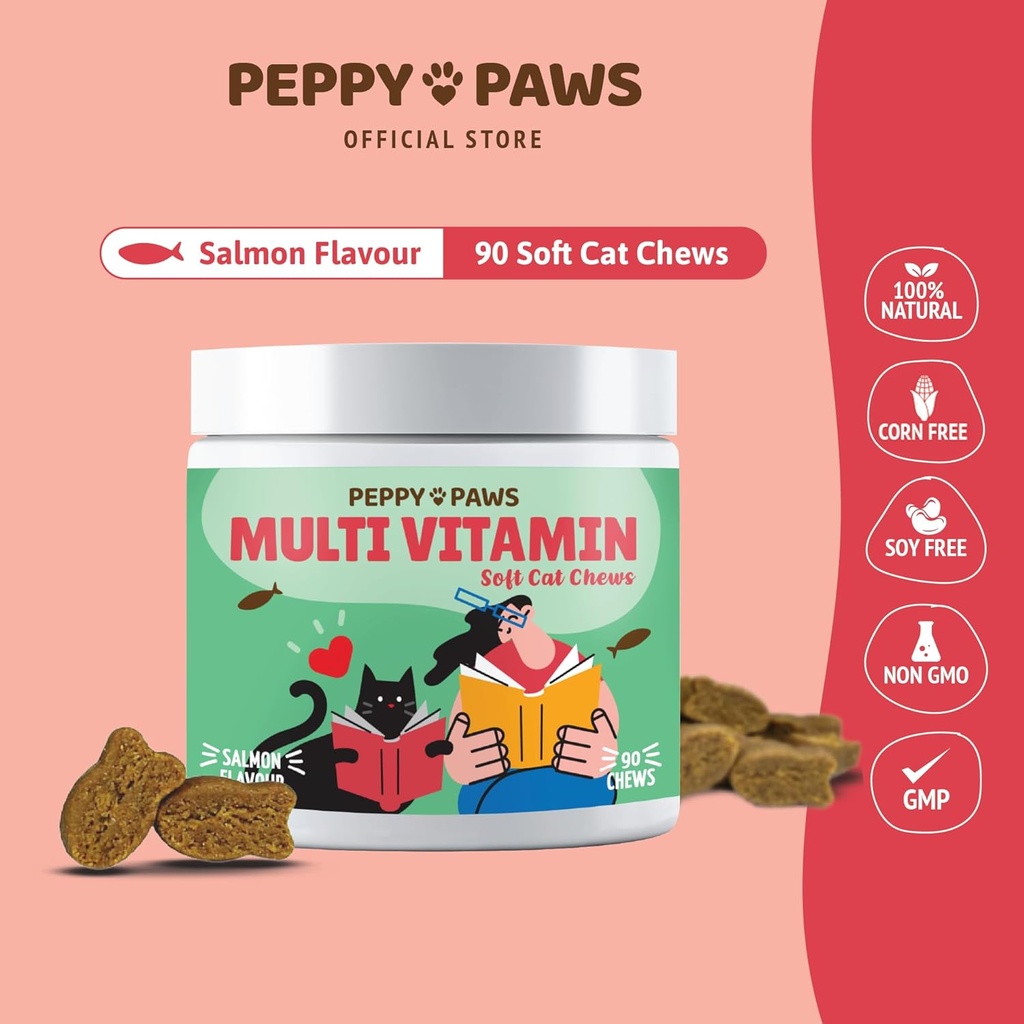 Multivitamíny pre mačky 90 Mäkké žuvačky 