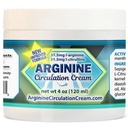 Arginín Circulation Cream 4 oz - Mentol, L Arginine & L Citruline Lotion - podporuje zdravé nohy a telo prietok krvi - celá rodina výrobky