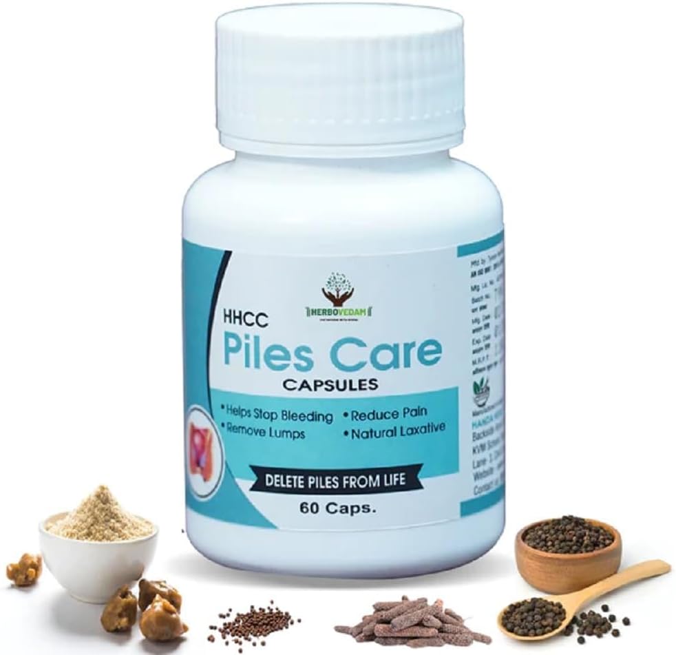 HERBOVEDAM Ayurvedic Piles starostlivosť o zníženie bolesti a odstránenie lumps kapsule