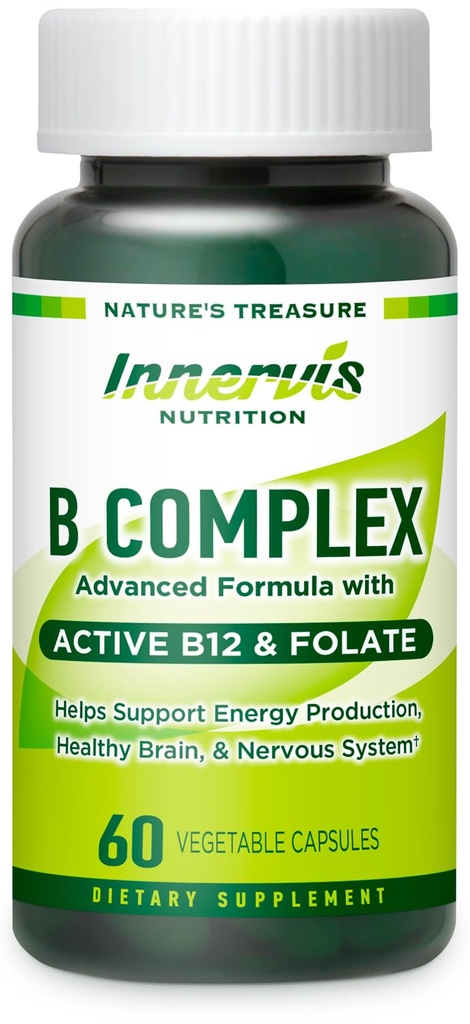 Bioaktívny B komplex s aktívnymi B12 & Folate 
