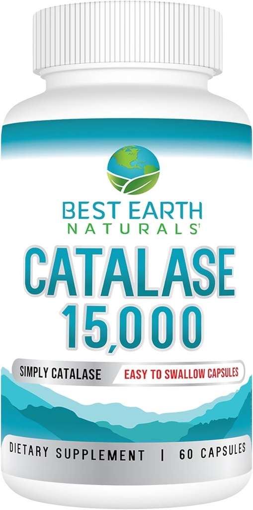 Najlepšie Earth Naturals Catalase Supplement 15,000 - Vlasy Supplements od Silné vlasy - 60 Kapsule (60-Deň dodávky)
