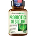 Probiotiká pre ženy a mužov s prebiotikami - 40 miliárd CFU Probiotiká pre tráviace zdravie, zdravie a imunitnú podporu - Lactobacillus Acidophilus Probiotic - Vegetarian, sója a bez mlieka
