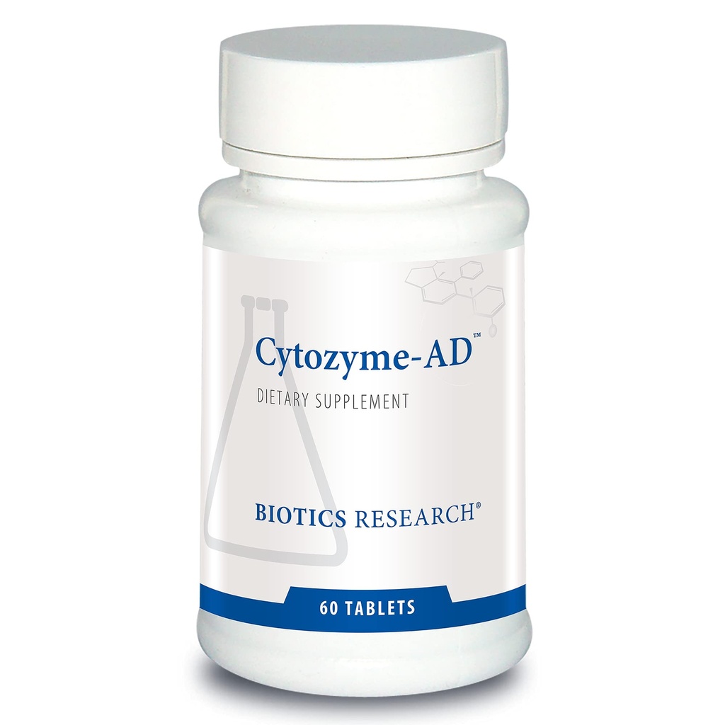 Biotics Research Cytozyme AD podporuje zdravé energetické hladiny, podporuje upokojenie 60 tabliet