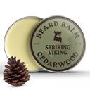 Striking Viking Brada Balzam pre mužov - Leave in Beard Conditioner - Styling Balm vyrobený s prirodzene odvodené medvedí maslo, Argan & Jojobové oleje (2 Ounce (Pack of 1), Cedar Scent)