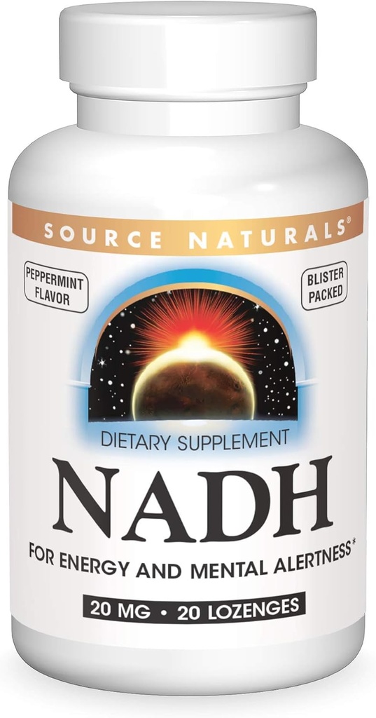 Zdroj Naturals NADH 20mg, Boost Energy and Mental Alertness* - 20 Lozenges