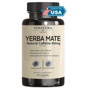 Yerba Mate 1400mg - Magic Natural Caffeine & Energy Supplements *USA Made & Tested* High Potency Enhanced with Taurine and Vitamín B Complex - 60 Kapsule