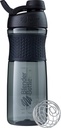 BlenderBottle SportMixer fľaša Shaker Perfektné pre proteínové Shake a pre cvičenie, 28-Ounce, čierna