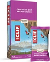 Clif Bars - Energetické tyčinky - Čokoládový arašidový Crunch - Vyrobené s organickým Oat - Rastlinné potraviny - Vegetarián - Kosher (2.4 Ounce Proteínové tyčinky, 12 Počet)