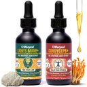 Life Cykel Cordyceps +Lion's Mane Extract Performance Pack - Organic Mushroom Supplement for Energy, Focus & Mental Clarity - USA Made, Pure & Potent Mushrom Liquid Drops for Adults
