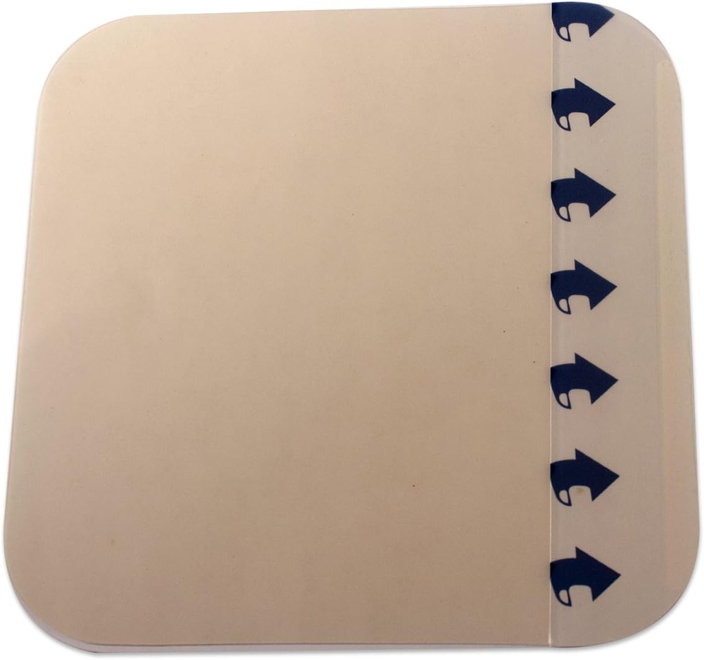 Dynarex DynaDerm Hydrocolloid Dressings, Sterilné Moist Bandáže pre rany, 6" x 6," extra tenké a latexové, Lode v peel-Down záplaty, 1 krabica s 5 šaty