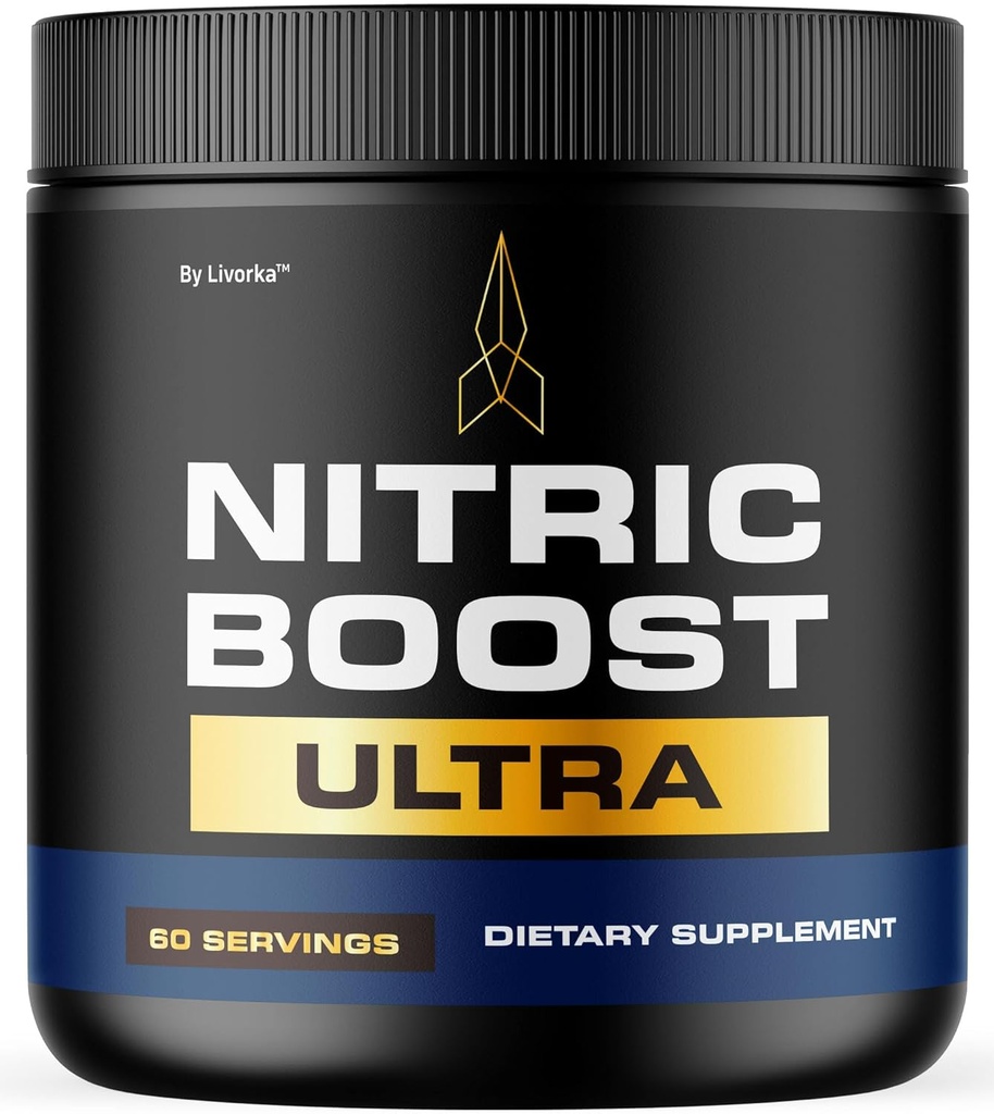 LIVORKA Nitric Boost - Nitric Boost Ultra Purple Powder for Men, NitricBoostUltra Powder, Boost Energy and Support Active Lifestyles, 60 Servíruje 1 mesiac