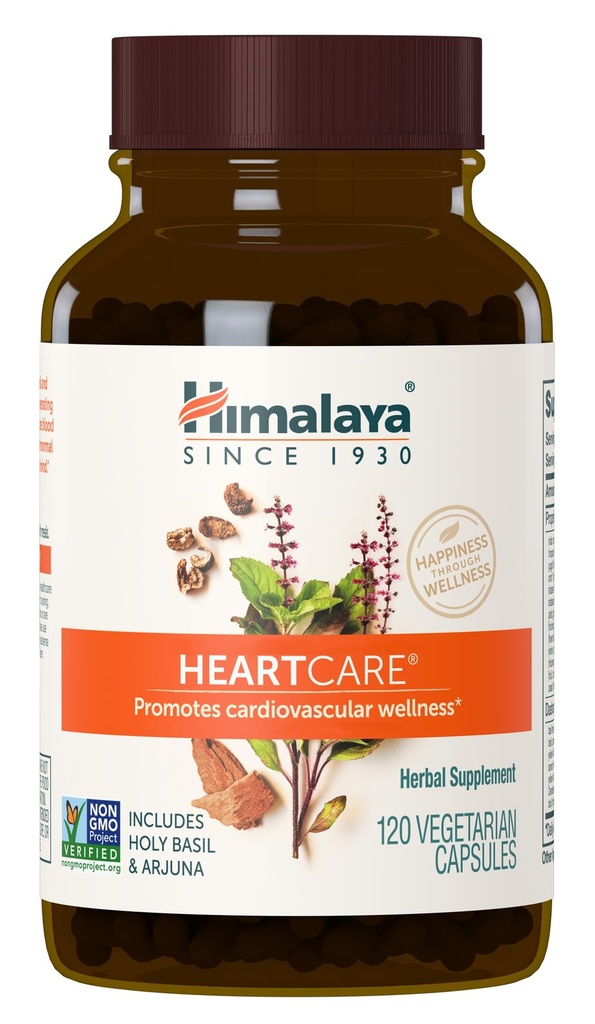 Himalájske srdceCare - Bylinné srdce zdravotné doplnky s Ashwagandha a Amla - Vegan, Non-GMO, Gluten Free, 720 mg, 120 Kapsule