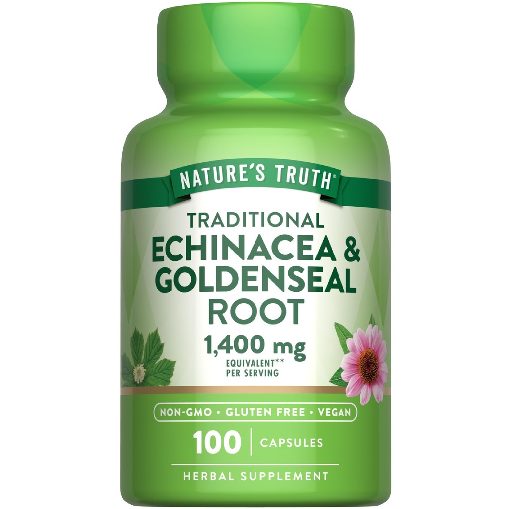 Príroda Pravda Echinacea Goldenseal Kapsule 