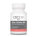 Allergy Research Group Zinkový Citrát Supplement - Zinok pre mužov a ženy, Immune Support, Pure, Well-Absorbed, Well-Tolerated, Trace Mineral, 50mg Vegetariánske kapsule - 60 Počet
