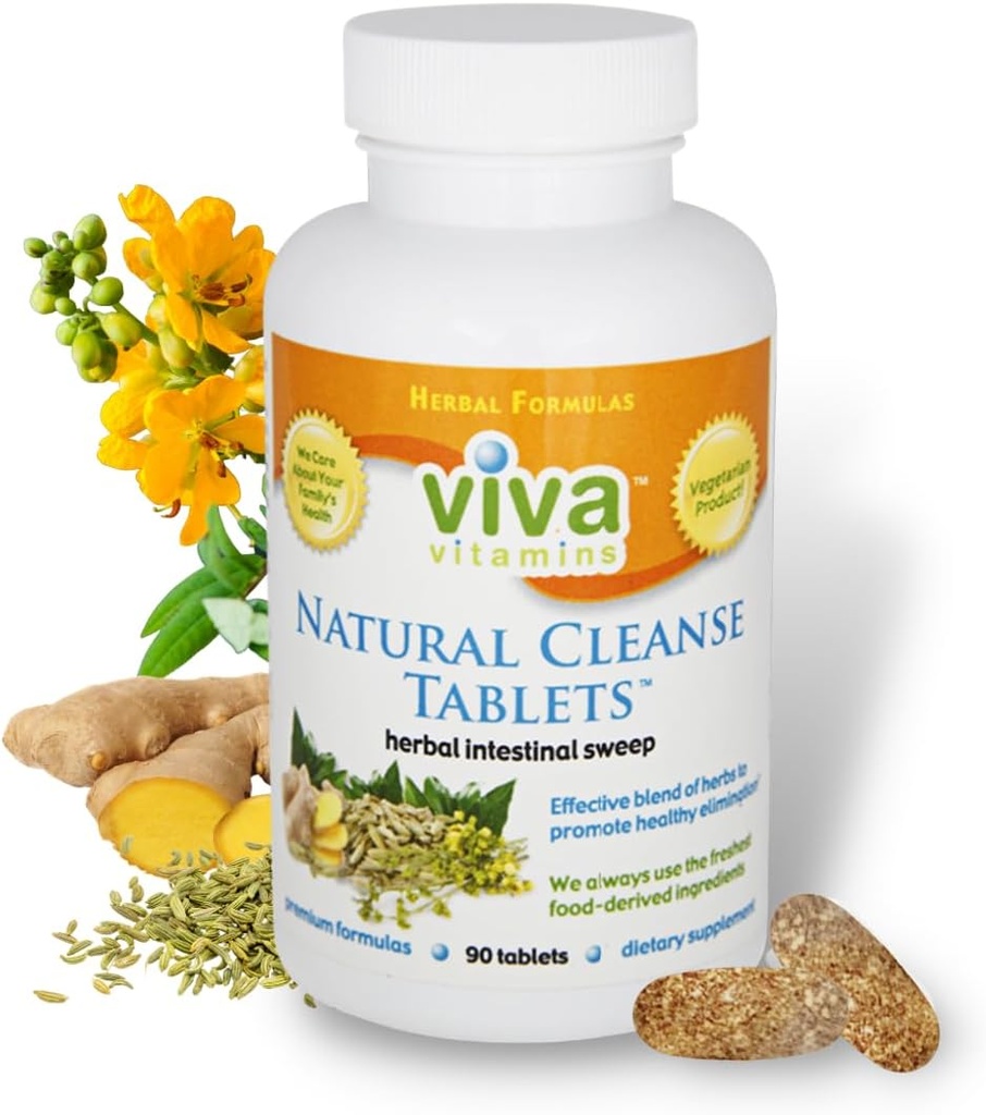 Prírodné čistenie - Laxatíva Senna Tablety pre Colon Cleanse, Gut Cleanse a Stool Zmäkčovadlá, Bloating a Zápcha Relief pre ženy a mužov, Colon Broom Supplement, Non-GMO, Vegan - 90 Tablet