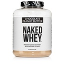 Naked Srvátka Čokoláda Arašidové maslo Grass Fed Srvátka Protein Powder, No GMO, No Soy, a lepidlo zadarmo, Pomoc Rast a zotavenie - 52 Slúži