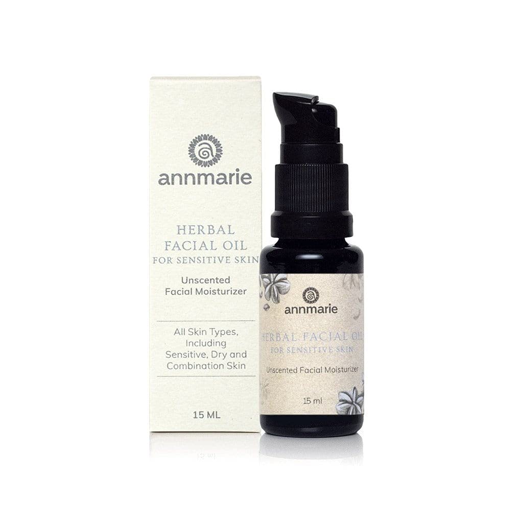 Anmarie starostlivosť o pleť bylinný olej na tvár pre citlivé kože - Nevoňavý olej na tvár so squalánom, sacha inchi olej + Camellia Seed olej (15ml / 0,5 Fl Oz)