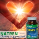 Bioterapia Natren Trenev Trio Probiotické kapsule - Tri-in-One Dairy-Free Dietary Supplement - pre Zdravé intestinálne Flora, Aid Digestion & Absorbtion - 30 Kapsule Každá s 30 miliardami CFU