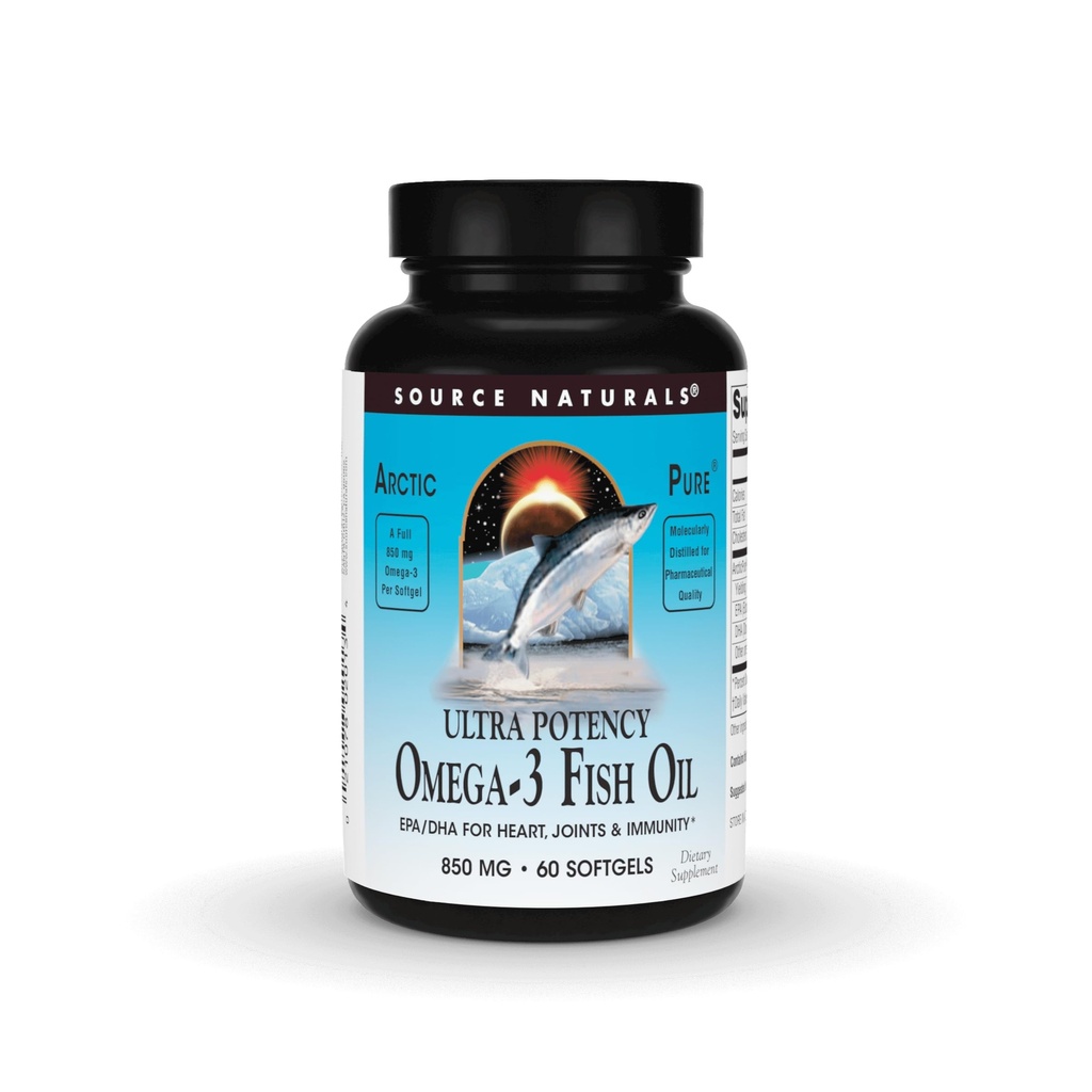 Zdroj Naturals ArcticPure Ultra Potency 850 mg Omega-3 Fish Oil - 60 Softgels