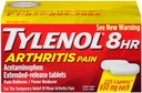 Tylenol 8 hodín Artritída bolesť Reliever horúčka Redukcia Rozšírené uvoľnenie Caplet, 225 Počet