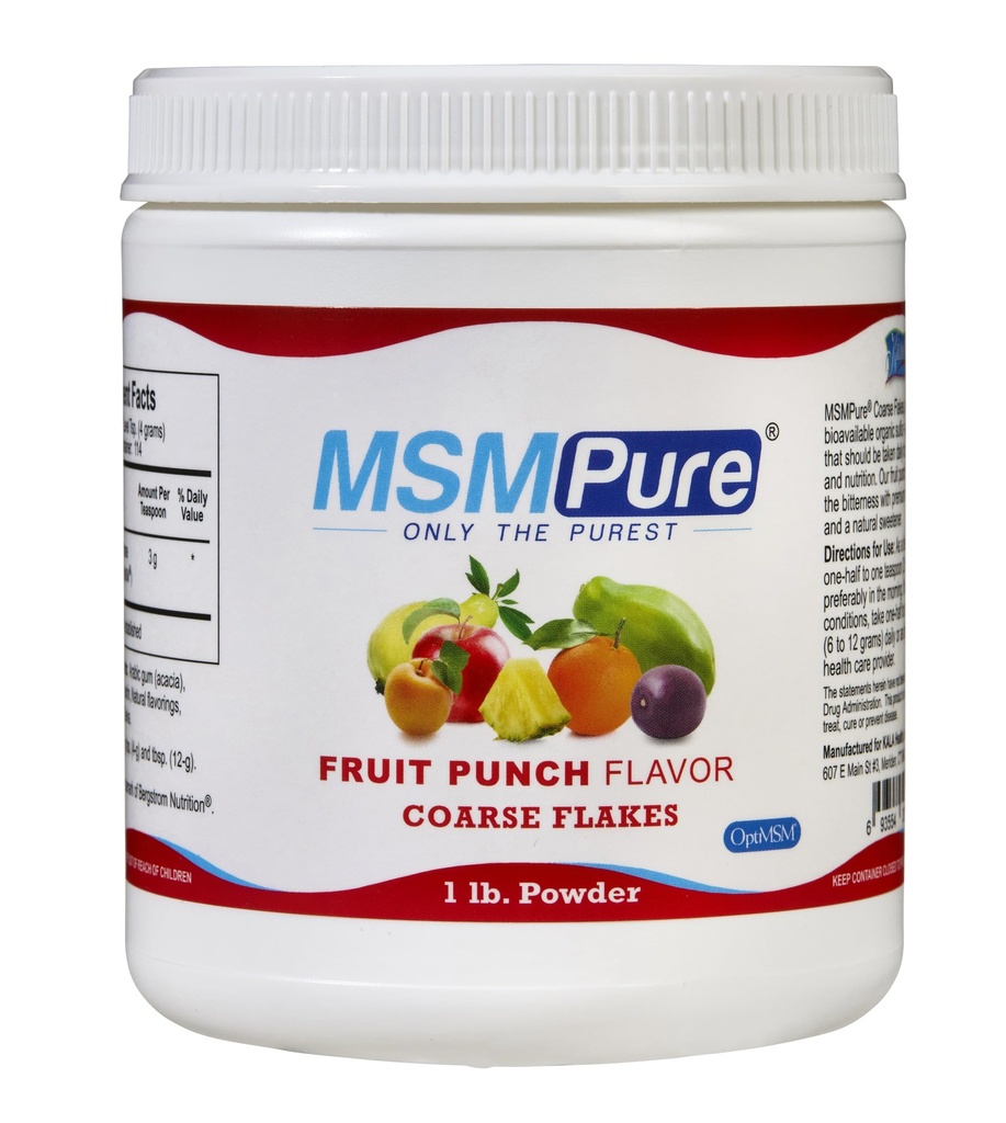KALA ZDRAVIE MSMPure Fruit Punch Ochutené Coarse MSM Powder Flakes 