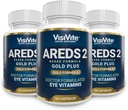 Doktor Formulované AREDS 2 Plus očné vitamíny s Zeaxantin Plus lutein - extrakt z čučoriedok a hroznových semien - Macular Health Formula - 60 Eye Supplement Kapsule