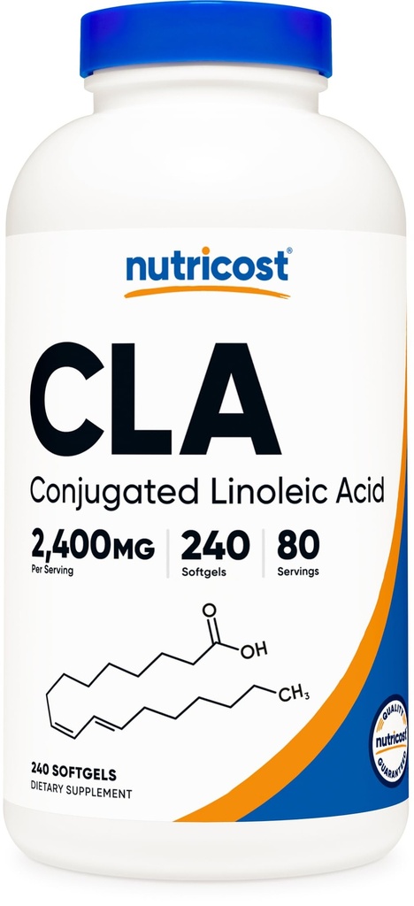 Nutricost CLA (Konjugovaná kyselina linolová) 800mg, 240 Softgels