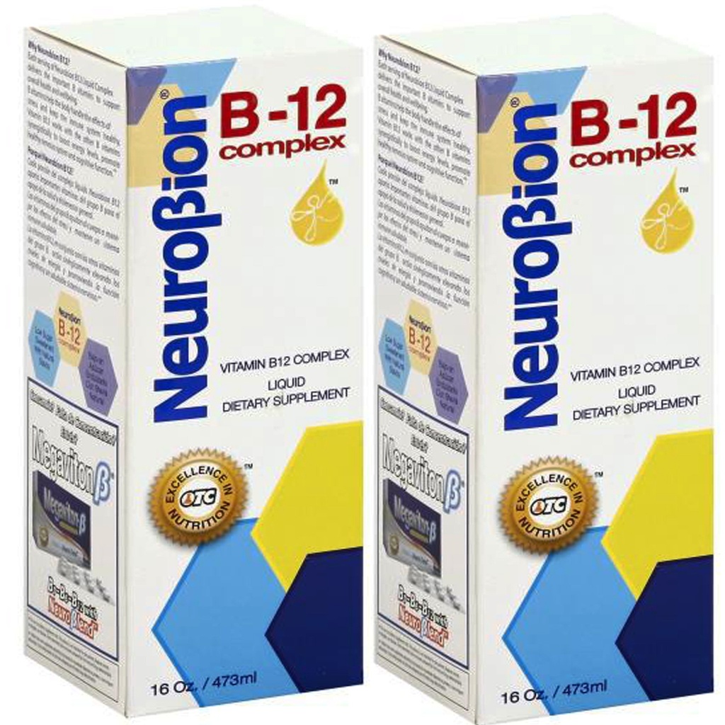 Neurobion vitamín B12 komplex 16 Oz Tekutá Citrusová aróma 2 balenie