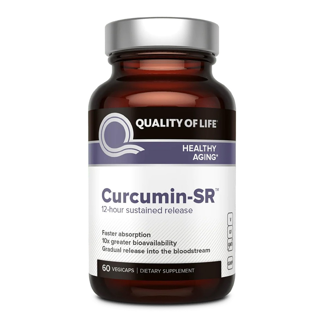 Kvalita života Curcumin-SR - Zdravé starnutie, Podpora zápalu - 60 Vegicaps
