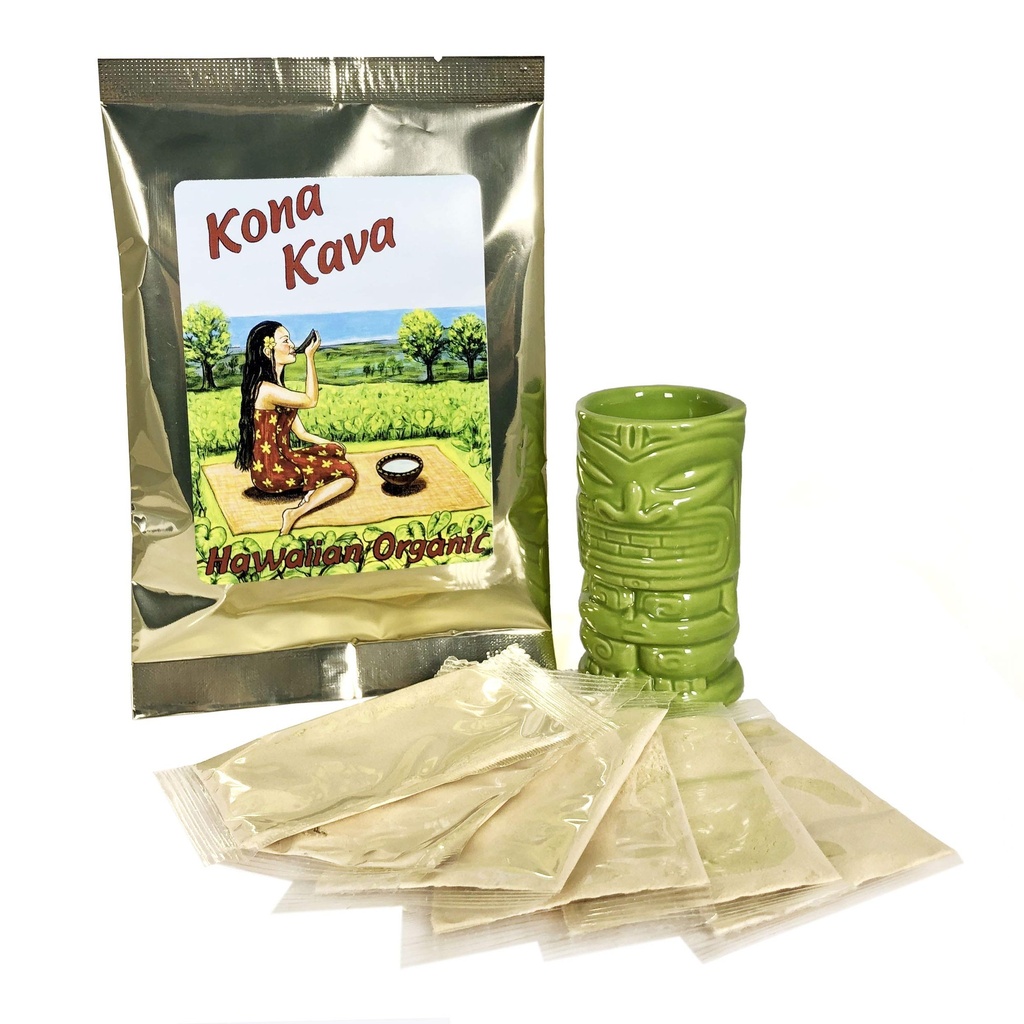 Kona Kava Instant 30% Kavalaktón Kava Nápoje Jednoliatky - Tropical - 6 balení