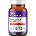 Nová kapitola Wholemega Fish Oil Supplement - 2000mg per Serving, klinicky preukázaný Wild Aljašský lososí olej s Omega-3 + vitamín D3 + astaxantín, 180 Softgels
