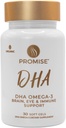 Promise Prenatal DHA - Pharmaceutical Grade Omega-3 DHA (3 mesiace) Raz denne Jahodový ochutený mäkký gél s 290 mg DHA. Všetky prírodné prenatálne DHA pre vývoj mozgu a oka dieťaťa
