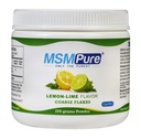 KALA ZDRAVIE MSMPure Citrónová vápno Ochutené Coarse MSM Powder Flakes 