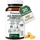 Age Obnovenie komplexu & Anti-Aging Supplement - Cellular Obnovenie Autophagy Pomoc Senolytic - Fisetín, Quercetin, Curcumin, Zinok - 90 Kapsule 30 Day Supply - Srdce, koža, & Celková Wellness podpora