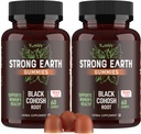 YUM-V's Strong Earth Black Cohosh Root 50mg (60 Počet) - Prírodný extrakt Menopauza Doplnky Nočné potenie a horúce riasy pre ženy