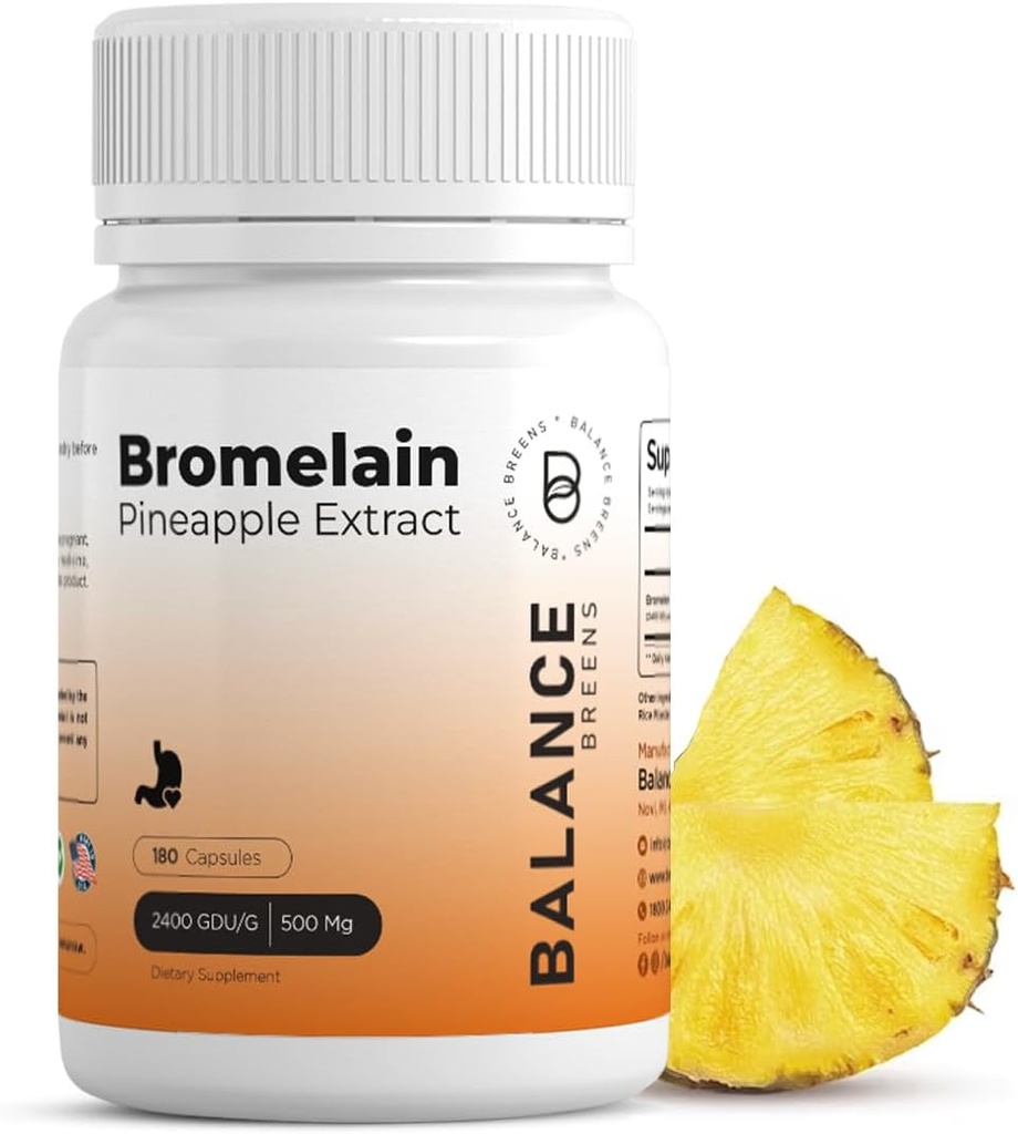 Hypromelain 500mg - Ananás extrakt Digestive Enzyme - podporuje trávenie a Spoločná podpora doplnok - podľa rovnováhy Breens