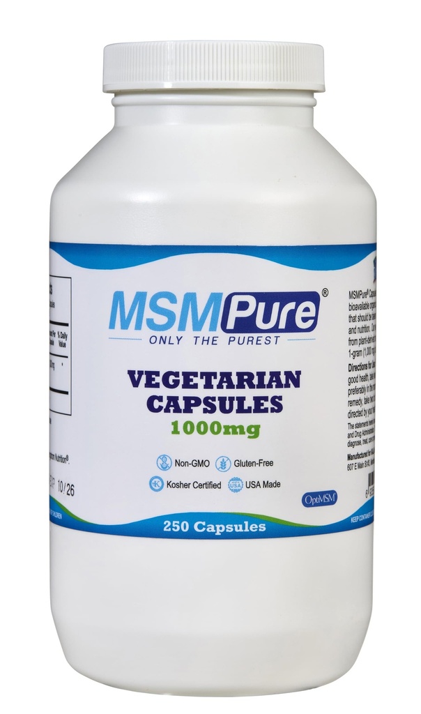 KALA HEALTH MSMPure MSM Vegetariánske kapsule 