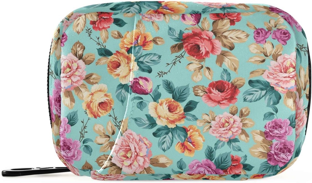 Ružová oranžová Violet Kvety pilulky Box 7 deň pilulky taška cestovné pilulky Organizátor taška so zipsom Prenosné týždenné puzdro Kompaktná veľkosť pre vitamín doplnok držiteľa