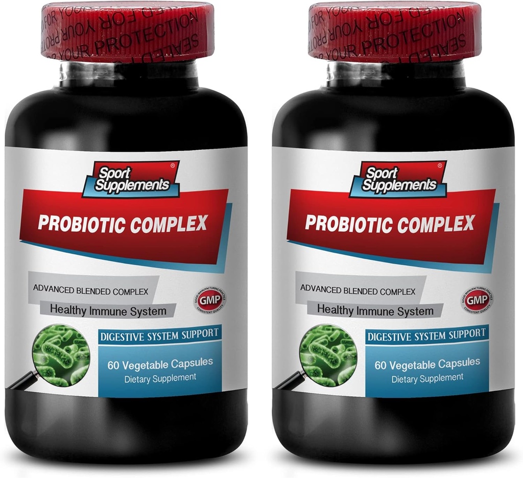 Zdravé trávenie - PROBIOTIC Advanced Blend Complex for Digestive System - Probiotic Bacillus, Digestive Supplements, bifidobacterium lactis, probiotic Multi Enzyme Digestive Formula, 2B 120 Caps